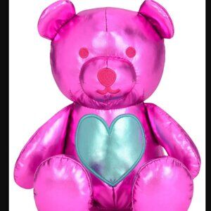 Beary Sweet Pink Metallic Plush Bear